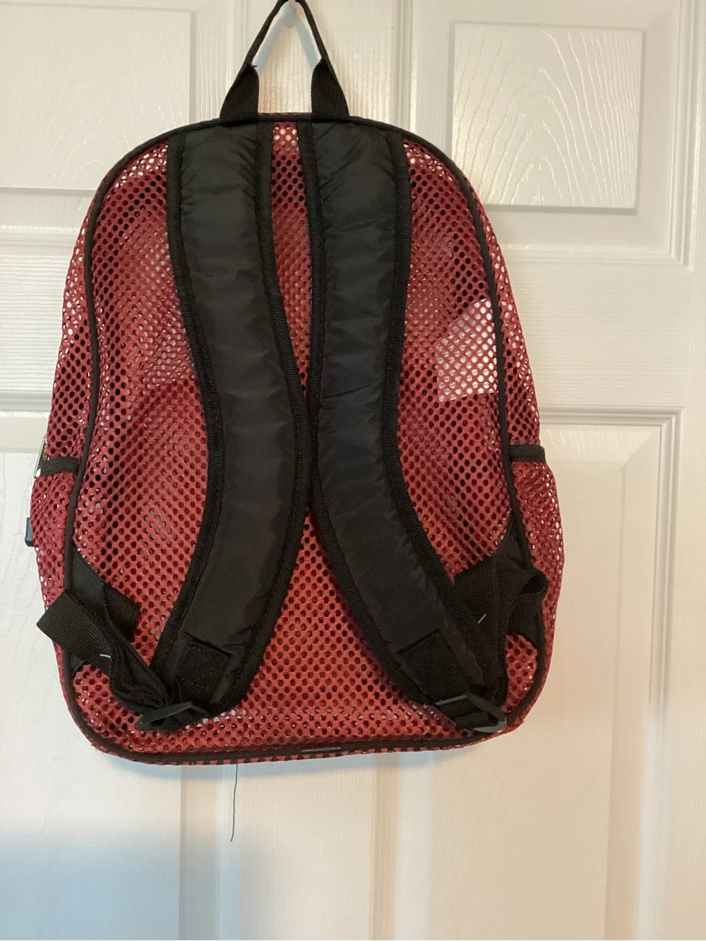 Eastsport Red Mesh Backpack for Men - Lightweight Everyday Carry